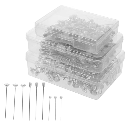 Sewroro 300 Stück Nähpositionierungsnadeln Handpolierte Stecknadeln für Quilten DIY Bastelarbeiten Einfache Handhabung Geeignet für Bekleidungsherstellung und Polsterarbeiten Sewroro 300 Stück Nähpositionierungsnadeln Handpolierte Stecknadeln für Quilten DIY Bastelarbeiten Einfache Handhabung Geeignet für Bekleidungsherstellung und Polsterarbeiten von Sewroro