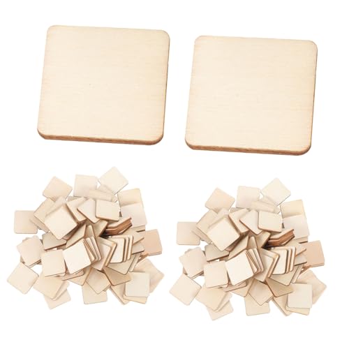 Sewroro 300 Stück Quadratische Holzscheiben Unfertige DIY Platten zum Bemalen Basteln und Gestalten für Projekte und Hochzeitsdekorationen Sewroro 300 Stück Quadratische Holzscheiben Unfertige DIY Platten zum Bemalen Basteln und Gestalten für Projekte und Hochzeitsdekorationen von Sewroro