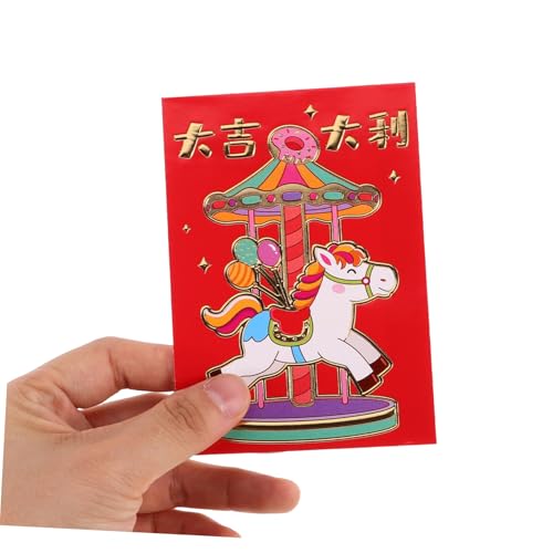 Sewroro 300 Stück Rote Glücksgeldumschläge Jahr Des Pferdes Kreative Chinesische Neujahrsumschläge Cartoon Designs für Frühlingsfest Hochzeit Geburtstag Familienfeier Sewroro 300 Stück Rote Glücksgeldumschläge Jahr Des Pferdes Kreative Chinesische Neujahrsumschläge Cartoon Designs für Frühlingsfest Hochzeit Geburtstag Familienfeier von Sewroro