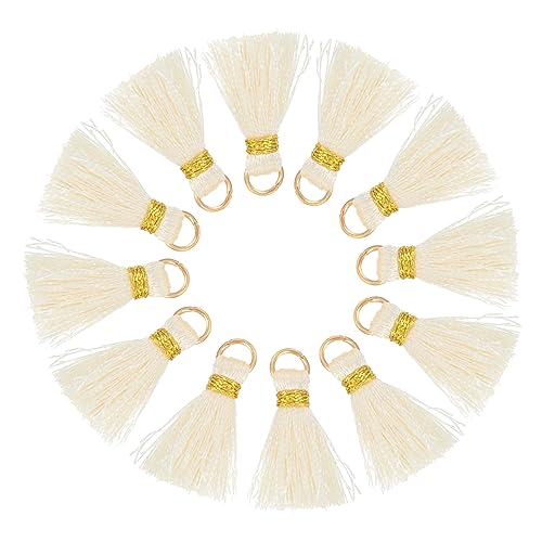 Sewroro 30St Quaste Anhänger Autozubehör Boho handwerk quasten charme Boho-Schmuck quasten für lesezeichen bescherung weihnachten Quaste für DIY Bastelzubehör selber machen Rayon Beige Sewroro 30St Quaste Anhänger Autozubehör Boho handwerk quasten charme Boho-Schmuck quasten für lesezeichen bescherung weihnachten Quaste für DIY Bastelzubehör selber machen Rayon Beige von Sewroro
