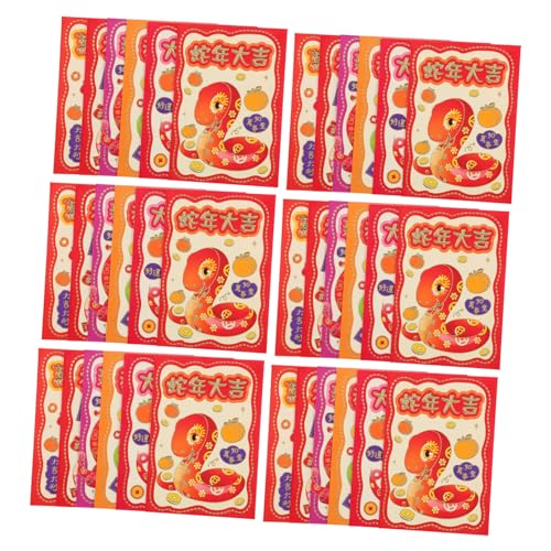 Sewroro 36 Stück Teiliges Chinesische Neujahr Rote Umschläge mit Schlangenmotiv Traditionelle Geldbeutel für Frühlingsfest Sichere Geldgeschenke Vielseitig für Familie und Freunde Sewroro 36 Stück Teiliges Chinesische Neujahr Rote Umschläge mit Schlangenmotiv Traditionelle Geldbeutel für Frühlingsfest Sichere Geldgeschenke Vielseitig für Familie und Freunde von Sewroro