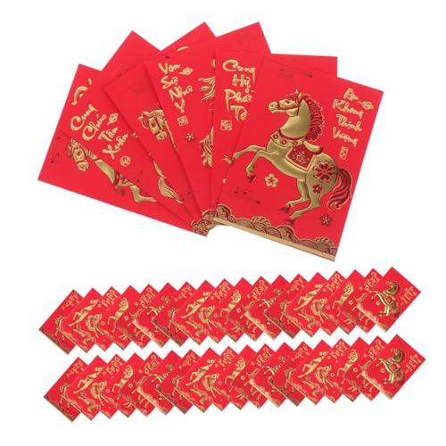 Sewroro 360 Stück Rote Umschläge Jahr Des Pferdes Design Großes Format Vietnamesisch Chinesisch Neujahrsbriefumschläge Frohes Geld Geschenkumschlag Für Hochzeit Geburtstagsfeier Sewroro 360 Stück Rote Umschläge Jahr Des Pferdes Design Großes Format Vietnamesisch Chinesisch Neujahrsbriefumschläge Frohes Geld Geschenkumschlag Für Hochzeit Geburtstagsfeier von Sewroro