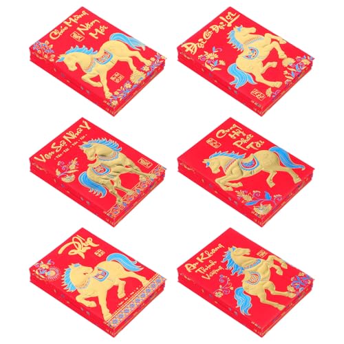 Sewroro 360 Stück Und Traditionelle Geldtaschen Vietnamesische Anlässe Ets Hong Das Festliche Pferd Glückliche Asiatische Hongbao Bao Party Glücksumschläge Jahr Des Mondes Der von Sewroro