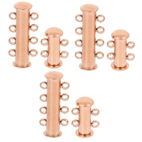 Sewroro 3er-set Schmuckverschlüsse Halsketten-trennverbinder Für Halsketten Und Armbänder Einfacheres Schichten Von Schmuck Roségold Plattiert 2 Stück * 3 von Sewroro