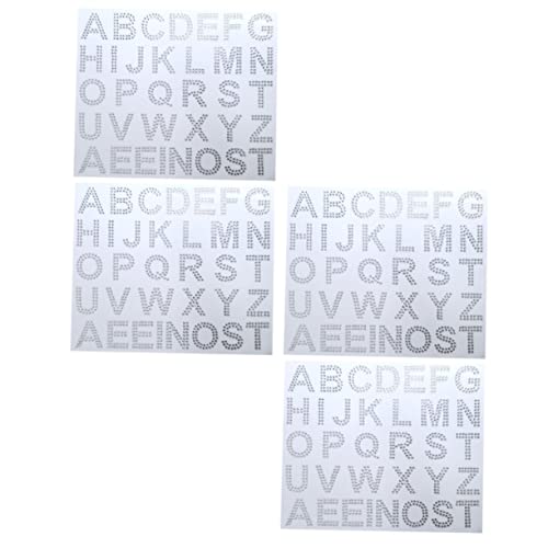 Sewroro 4 Blätter Glitzernde Buchstabenaufkleber Teiliges Selbstklebende Buchstaben mit Strass für Kleidung Taschen und DIY Projekte Dekorative und Praktische Aufnäher für Individuellen Sewroro 4 Blätter Glitzernde Buchstabenaufkleber Teiliges Selbstklebende Buchstaben mit Strass für Kleidung Taschen und DIY Projekte Dekorative und Praktische Aufnäher für Individuellen von Sewroro