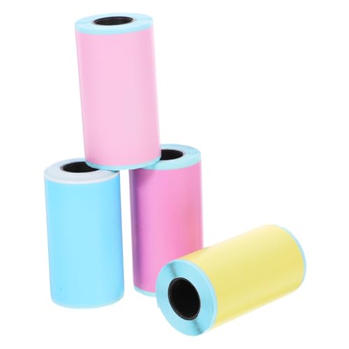 Sewroro 4 Rollen Etiketten Selbstklebend für Mini Thermodrucker Farbige Rechteckige Sticker für Markierung Organisation Beschriftung Klare Druckqualität Matte Oberfläche Vielseitig Sewroro 4 Rollen Etiketten Selbstklebend für Mini Thermodrucker Farbige Rechteckige Sticker für Markierung Organisation Beschriftung Klare Druckqualität Matte Oberfläche Vielseitig von Sewroro