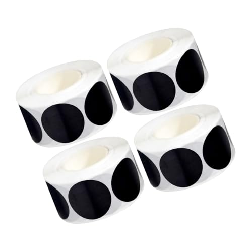 Sewroro 4 Rollen Runde Schwarze Etiketten Selbstklebende Beschriftungsaufkleber für Küche Büro und Schule mit Beschreibbaren Klebepunkten für Vielseitige Anwendungen Sewroro 4 Rollen Runde Schwarze Etiketten Selbstklebende Beschriftungsaufkleber für Küche Büro und Schule mit Beschreibbaren Klebepunkten für Vielseitige Anwendungen von Sewroro