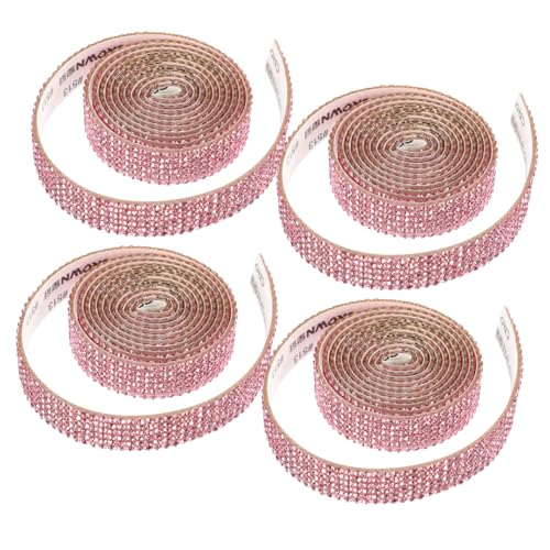 Sewroro 4 Rollen Selbstklebende Strass Applikationen Breit Glitzernde DIY Rhinstone Patches zum Aufbügeln für Brautkleid Gürtel und Festliche Kleidung Sewroro 4 Rollen Selbstklebende Strass Applikationen Breit Glitzernde DIY Rhinstone Patches zum Aufbügeln für Brautkleid Gürtel und Festliche Kleidung von Sewroro