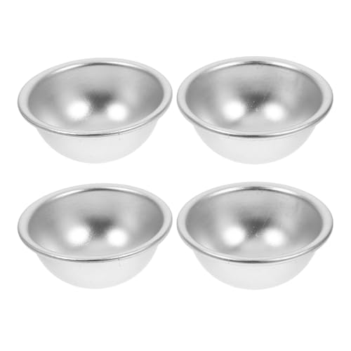 Sewroro 4 STÜCKE Aluminium Halbkugelschalen Halbkugel Backformen für DIY Badebomben und Kuchen Vielseitige Silikonformen für Backen und Basteln Sewroro 4 STÜCKE Aluminium Halbkugelschalen Halbkugel Backformen für DIY Badebomben und Kuchen Vielseitige Silikonformen für Backen und Basteln von Sewroro
