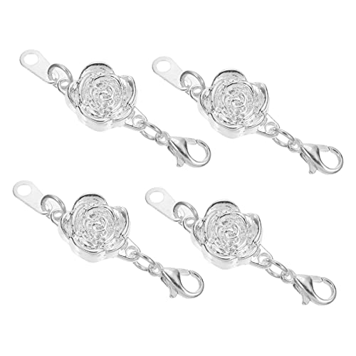 Sewroro 4 STÜCKE Teiliges Schmuckverlängerungsset für Armbänder und Fußkettchen Hochwertige Schmuckverschlüsse zur Individuellen Anpassung und Reparatur von Schmuckstücken von Sewroro