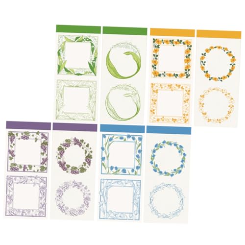 Sewroro 4 Sätze Vintage Scrapbook Decorative Paper für DIY Hand Account Vielseitiges Musterpapier zum Basteln Schreiben und Albumgestaltung Einfach zu Reißen für Fotoalben und Grußkarten von Sewroro