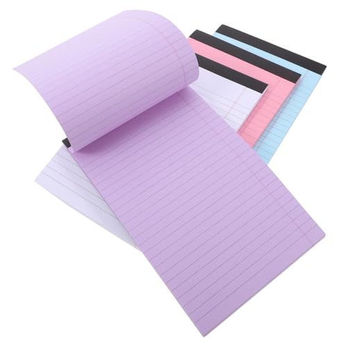 Sewroro 4 Stück Bunte Notizblöcke mit Liniertem Papier Memo Pads für To Do Listen Schule und Büro Praktische Schreibunterlagen für Notizen und Aufgaben Sewroro 4 Stück Bunte Notizblöcke mit Liniertem Papier Memo Pads für To Do Listen Schule und Büro Praktische Schreibunterlagen für Notizen und Aufgaben von Sewroro