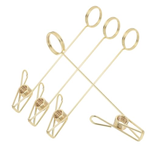 Sewroro 4 Stück Doppelköpfige Haftnotizenkartenhalter Inhaber Der Tabellennummer Platzkartenhalter Für Den Tisch Halter Für Fotoclips Tischnummernhalter Für Die Hochzeit Eisen Golden Sewroro 4 Stück Doppelköpfige Haftnotizenkartenhalter Inhaber Der Tabellennummer Platzkartenhalter Für Den Tisch Halter Für Fotoclips Tischnummernhalter Für Die Hochzeit Eisen Golden von Sewroro