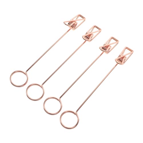 Sewroro 4 Stück Doppelköpfige Metallklammern Multifunktionale Fotohalter für Notizen Praktische Zettelhalter für Büro Zuhause und Feiern Roségold Sewroro 4 Stück Doppelköpfige Metallklammern Multifunktionale Fotohalter für Notizen Praktische Zettelhalter für Büro Zuhause und Feiern Roségold von Sewroro