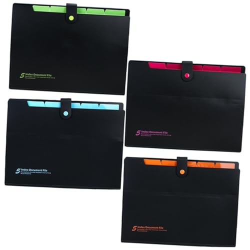 Sewroro 4 Stück Erweiterbare Teiliges Dokumentenorganizer mit Druckknopf Vielseitige Fächermappen für Belege und Wichtige Unterlagen Platzsparend Robust für Büro Schule und Zuhause Sewroro 4 Stück Erweiterbare Teiliges Dokumentenorganizer mit Druckknopf Vielseitige Fächermappen für Belege und Wichtige Unterlagen Platzsparend Robust für Büro Schule und Zuhause von Sewroro