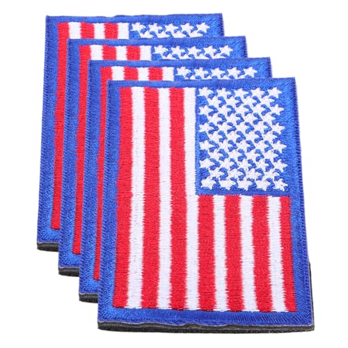 Sewroro 4 Stück Flaggen Aufnäher mit Befestigung Gestickte Amerikanische Flagge Abnehmbar und Vielseitig für Rucksäcke Jacken Hüte Patriotisches Zeichen Einfach zu Befestigen Entfernen Sewroro 4 Stück Flaggen Aufnäher mit Befestigung Gestickte Amerikanische Flagge Abnehmbar und Vielseitig für Rucksäcke Jacken Hüte Patriotisches Zeichen Einfach zu Befestigen Entfernen von Sewroro