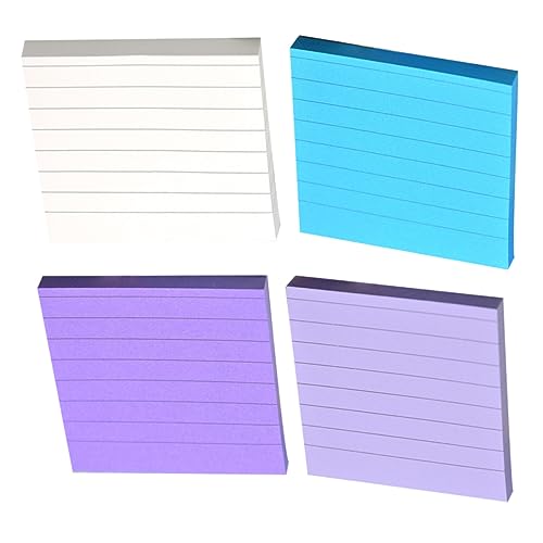 Sewroro 4 Stück Haftnotizen Farbpalette Pastell klebrig Pads gefüttert gestreifte Haftnotizblöcke Memo -Pad Selbstklebende Notizen selbstklebender Notizblock Aufkleber für Papiernotizen Sewroro 4 Stück Haftnotizen Farbpalette Pastell klebrig Pads gefüttert gestreifte Haftnotizblöcke Memo -Pad Selbstklebende Notizen selbstklebender Notizblock Aufkleber für Papiernotizen von Sewroro