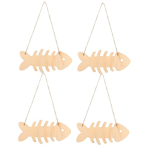 Sewroro 4 Stück Holzscheiben Fischknochen Design DIY Holz Chips für Kreative Malprojekte Hängende Ornamente für Unvollendete Holzdeko für Bastelarbeiten und Raumdekoration Sewroro 4 Stück Holzscheiben Fischknochen Design DIY Holz Chips für Kreative Malprojekte Hängende Ornamente für Unvollendete Holzdeko für Bastelarbeiten und Raumdekoration von Sewroro