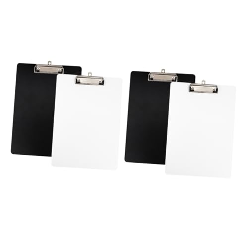 Sewroro 4 Stück Klemmbrett Schreibunterlage Clipboard Schreibbrett Klassisch Multifunktional Büro Schule Dokumentenhalter Sewroro 4 Stück Klemmbrett Schreibunterlage Clipboard Schreibbrett Klassisch Multifunktional Büro Schule Dokumentenhalter von Sewroro