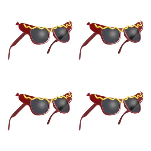 Sewroro 4 Stück Lustige Partybrillen Tanzparty Make-Up Kostüm Sonnenbrillen Hot Dog Brillen Cool Geformte Brillen Photo Booth Requisiten Für Halloween Weihnachten Sewroro 4 Stück Lustige Partybrillen Tanzparty Make-Up Kostüm Sonnenbrillen Hot Dog Brillen Cool Geformte Brillen Photo Booth Requisiten Für Halloween Weihnachten von Sewroro