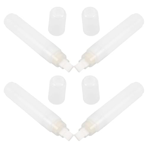 Sewroro 4 Stück Nachfüllbare Leere Marker Set Flache Spitze für Schule Kunst Handwerk Vielseitig Einsetzbar Holz Mehr von Sewroro