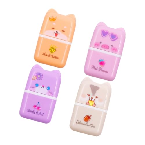 Sewroro 4 Stück Niedliche Cartoon Tier Radiergummis mit Rollfunktion Abwischbare Gummimaterialien Bunte Schulradierer als Kreative Schülerpreise für Mädchen und Jungen Sewroro 4 Stück Niedliche Cartoon Tier Radiergummis mit Rollfunktion Abwischbare Gummimaterialien Bunte Schulradierer als Kreative Schülerpreise für Mädchen und Jungen von Sewroro