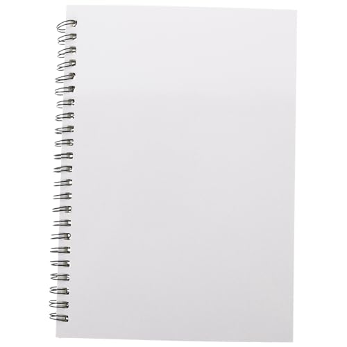 Sewroro 4 Stück Sublimations Notizbuch Weißes Diy Notizheft Langlebig Praktisch Vielseitig für Schule Büro Zuhause Personalisierbar als zum Bedrucken von Sewroro