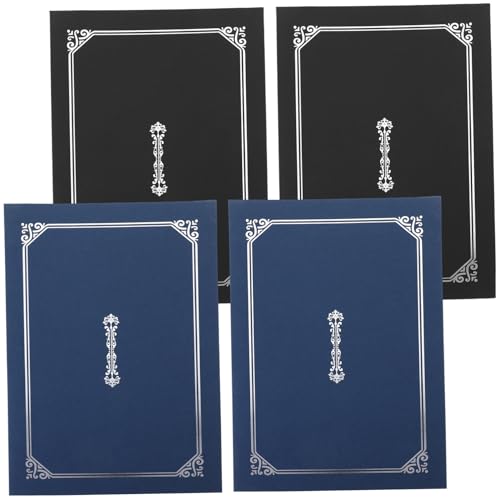 Sewroro 4 Stück Teiliges Diploma Cover Elegante Urkundenmappe aus Leichtem Papier mit Einfassung Schwarz und Blau Schützende Zertifikathüllen für Urkunden Zeugnisse Auszeichnungen für Sewroro 4 Stück Teiliges Diploma Cover Elegante Urkundenmappe aus Leichtem Papier mit Einfassung Schwarz und Blau Schützende Zertifikathüllen für Urkunden Zeugnisse Auszeichnungen für von Sewroro