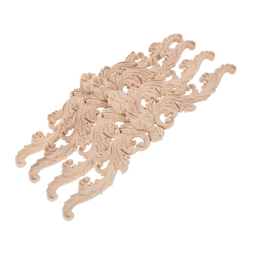Sewroro 4 Stück Teiliges Holzappliken aus Geschnitzte Möbel Onlays Unbemalte Dekorative Holzverzierungen Europäisches Design Vielseitig für Bett Schrank Tür DIY Möbeldekoration Sewroro 4 Stück Teiliges Holzappliken aus Geschnitzte Möbel Onlays Unbemalte Dekorative Holzverzierungen Europäisches Design Vielseitig für Bett Schrank Tür DIY Möbeldekoration von Sewroro