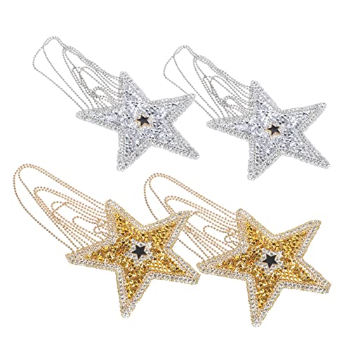 Sewroro 4 Stück Teiliges Kleine Strapazierfähige Bügelflicken für Kleidung Dekorative Stern Quasten Patches mit Strass zum Aufnähen Mäntel Pullover DIY Stoffreparatur und Modeakzente Sewroro 4 Stück Teiliges Kleine Strapazierfähige Bügelflicken für Kleidung Dekorative Stern Quasten Patches mit Strass zum Aufnähen Mäntel Pullover DIY Stoffreparatur und Modeakzente von Sewroro