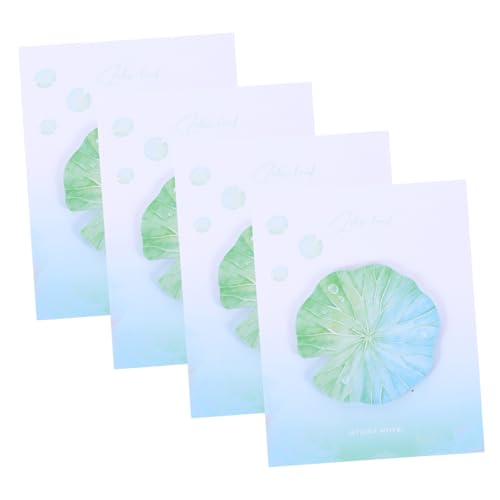 Sewroro 4 Stück Teiliges Lotusblatt Haftnotiz Selbstklebend Dekorative Notizzettel für Schule Büro Party Praktische Memo Pads für Schnelle Erinnerungen Glatten Oberflächen Sewroro 4 Stück Teiliges Lotusblatt Haftnotiz Selbstklebend Dekorative Notizzettel für Schule Büro Party Praktische Memo Pads für Schnelle Erinnerungen Glatten Oberflächen von Sewroro