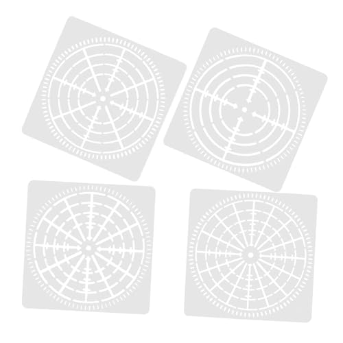Sewroro 4 Stück Teiliges Mandala Schablonen DIY Wandmalerei Vorlagen für Lebendige Designs Geeignet für Möbel Stoffe und Mehr für Kreative Projekte und Kinderaktivitäten von Sewroro