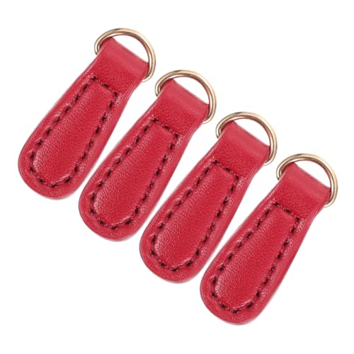 Sewroro 4 Stück Teiliges Reißverschluss Anhänger Kunstleder Einsetzbar für Kleidung Rucksäcke Koffer und Taschen Abnehmbar Einfach zu Ersetzen Vielseitig und Praktisch Rot Sewroro 4 Stück Teiliges Reißverschluss Anhänger Kunstleder Einsetzbar für Kleidung Rucksäcke Koffer und Taschen Abnehmbar Einfach zu Ersetzen Vielseitig und Praktisch Rot von Sewroro
