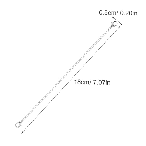 Sewroro 4 Stück Teiliges Schmuckverlängerungsketten mit Karabinerhaken DIY Kettenverlängerung für Halsketten und Armbänder Einfache Installation Klassische Metallfarbe Vielseitig für Sewroro 4 Stück Teiliges Schmuckverlängerungsketten mit Karabinerhaken DIY Kettenverlängerung für Halsketten und Armbänder Einfache Installation Klassische Metallfarbe Vielseitig für von Sewroro