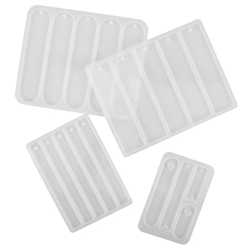 Sewroro 4 Stück Teiliges Silikonformen für Buchzeichen Rechteckige Harzgussformen für Diy Epoxidharz Buchzeichen und Anhänger Kreative Bastelmaterialien für Designs Sewroro 4 Stück Teiliges Silikonformen für Buchzeichen Rechteckige Harzgussformen für Diy Epoxidharz Buchzeichen und Anhänger Kreative Bastelmaterialien für Designs von Sewroro