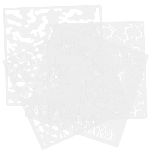 Sewroro 4 Stück Teiliges Wand Schablonen aus Flexiblem Pet Wiederverwendbare Malvorlagen für Wandmalerei DIY Kunsthandwerk Geeignet für Fenster Scrapbook und Geschenkdekoration Sewroro 4 Stück Teiliges Wand Schablonen aus Flexiblem Pet Wiederverwendbare Malvorlagen für Wandmalerei DIY Kunsthandwerk Geeignet für Fenster Scrapbook und Geschenkdekoration von Sewroro