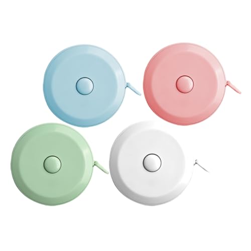 Sewroro 4 Stück Teiliges Weiches Maßband mit Doppelseitiger Kompakt Tragbar Einziehbar für Körper Näh und Bastelarbeiten Nordischen Farben Weiß Rosa Blau Grün Sewroro 4 Stück Teiliges Weiches Maßband mit Doppelseitiger Kompakt Tragbar Einziehbar für Körper Näh und Bastelarbeiten Nordischen Farben Weiß Rosa Blau Grün von Sewroro