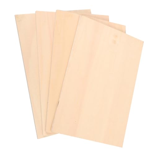 Sewroro 4 Stück Unlackierte Holzplatten DIY Bastelholz Glatt für Gravur Malerei Handwerk Holzstücke Holzschild Herstellung Sewroro 4 Stück Unlackierte Holzplatten DIY Bastelholz Glatt für Gravur Malerei Handwerk Holzstücke Holzschild Herstellung von Sewroro