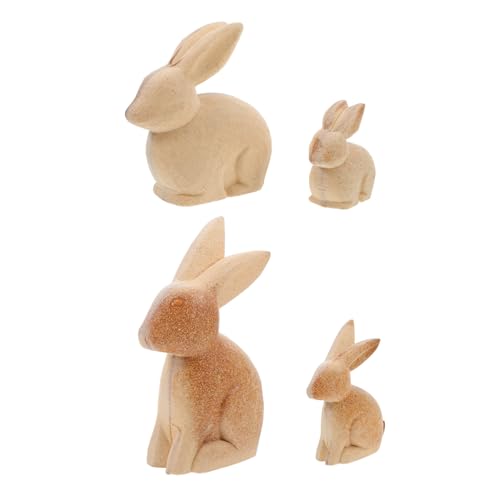 Sewroro 4 Stück Unvollendete Holz Hasenfiguren zum Bemalen Diy Ostern Deko Holzfiguren für Tischdekoration Basteln Beige Miniatur Tiere für Familienaktivitäten Sewroro 4 Stück Unvollendete Holz Hasenfiguren zum Bemalen Diy Ostern Deko Holzfiguren für Tischdekoration Basteln Beige Miniatur Tiere für Familienaktivitäten von Sewroro