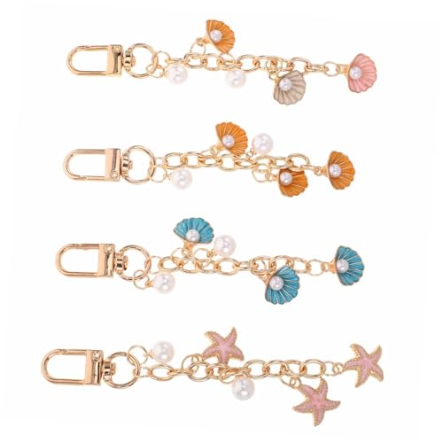 Sewroro 4 Stücke Einzigartige Muschel und Seestern Charms für Strandpartys Praktische und Stilvolle Anhänger für Frauen für Taschen und Schlüsselbund Sewroro 4 Stücke Einzigartige Muschel und Seestern Charms für Strandpartys Praktische und Stilvolle Anhänger für Frauen für Taschen und Schlüsselbund von Sewroro