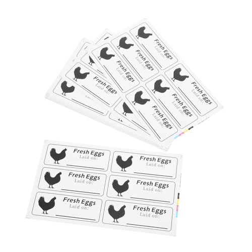 Sewroro 40 Blatt Selbstklebende Eieraufkleber Frische Eier Datums Etiketten Praktisch für Bauernhof Eierkartons zur Einfachen Beschriftung und Haltbarkeitsschutz Sewroro 40 Blatt Selbstklebende Eieraufkleber Frische Eier Datums Etiketten Praktisch für Bauernhof Eierkartons zur Einfachen Beschriftung und Haltbarkeitsschutz von Sewroro