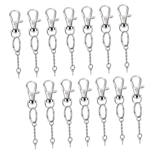 Sewroro 40 Sätze DIY Schlüsselanhänger Zubehör Set Teile mit Schwenkbaren Schnapphaken Schlüsselringen und Schraubösen für Bastelprojekte Robuste Drehbar für Schmuckherstellung und Sewroro 40 Sätze DIY Schlüsselanhänger Zubehör Set Teile mit Schwenkbaren Schnapphaken Schlüsselringen und Schraubösen für Bastelprojekte Robuste Drehbar für Schmuckherstellung und von Sewroro