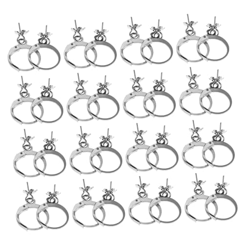 Sewroro 40 Stück Edelstahl Ohrhaken mit Rundem Lever Back Verschluss Französische Ohrbügel mit Offener Schlaufe Stabile Ohrdraht-ohrringhaken für DIY Schmuckherstellung und Vielseitige von Sewroro
