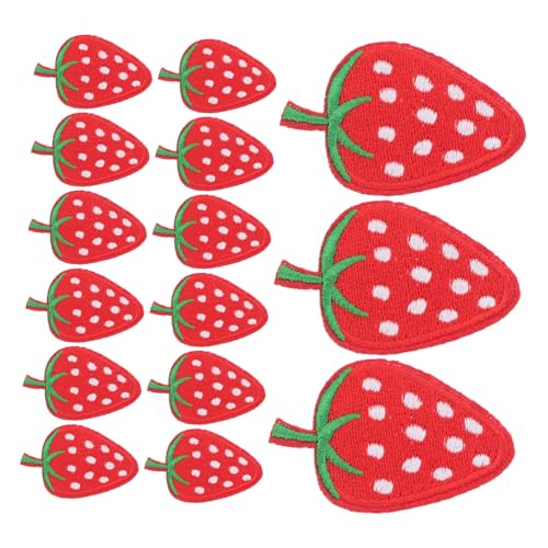 Sewroro 40 Stück Erdbeer -Stickstoff Patch Erdbeere bestickte Aufnäher zum Aufbügeln Applique Patches Flicken für Kleidung Erdbeer-Eisenpflaster süße Aufnäher rot Sewroro 40 Stück Erdbeer -Stickstoff Patch Erdbeere bestickte Aufnäher zum Aufbügeln Applique Patches Flicken für Kleidung Erdbeer-Eisenpflaster süße Aufnäher rot von Sewroro