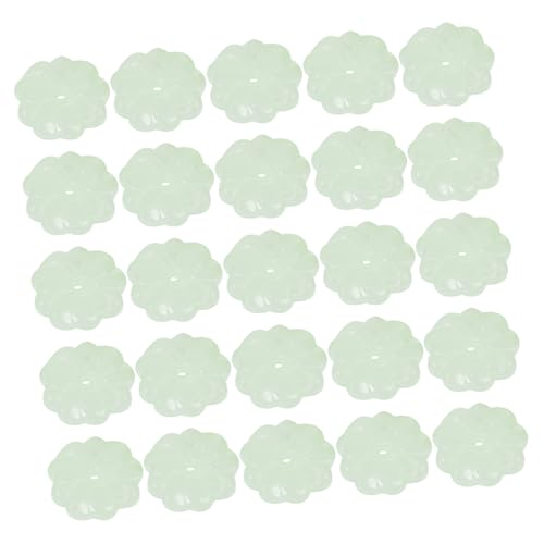 Sewroro 40 Stück Glasperlen mit Blütenblatt design Leichte Lose Spacer Beads in Hellgrün für DIY Schmuckherstellung und Antike Haarnadel Bastelmaterialien Sewroro 40 Stück Glasperlen mit Blütenblatt design Leichte Lose Spacer Beads in Hellgrün für DIY Schmuckherstellung und Antike Haarnadel Bastelmaterialien von Sewroro