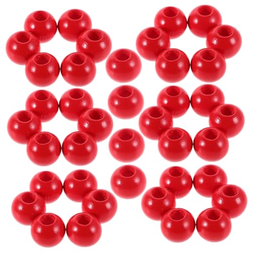 Sewroro 40 Stück Holzperlen Große für Diy Schmuck und Bastelprojekte Runde Spacerperlen für Armbänder und Heimdekorationen Sewroro 40 Stück Holzperlen Große für Diy Schmuck und Bastelprojekte Runde Spacerperlen für Armbänder und Heimdekorationen von Sewroro