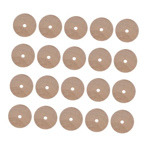 Sewroro 40 Stück Holzräder Unbehandelt Glatt Für DIY Auto Modellbau Bastelprojekte Natürliche Holzräder Zubehör Für Modellbauer Sewroro 40 Stück Holzräder Unbehandelt Glatt Für DIY Auto Modellbau Bastelprojekte Natürliche Holzräder Zubehör Für Modellbauer von Sewroro