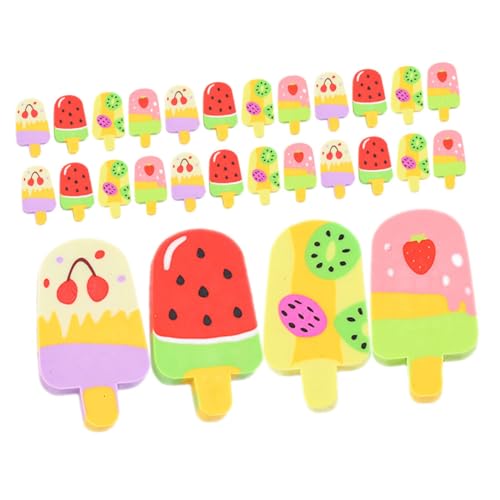 Sewroro 40 Stück Mini Eiscreme Radierer für Belohnungen im Klassenzimmer Schulbedarf und Partygeschenke von Sewroro