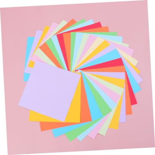 Sewroro 400 Blatt Buntes Origami faltpapier Bastelpapier für DIY Handarbeit Umweltfreundlich Leicht zu Schneiden und Kleben Künstlerisches Papier für Schule Party und Büro Mischfarben von Sewroro