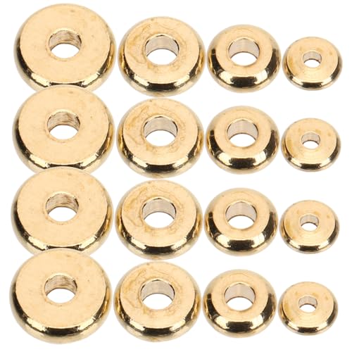 Sewroro 400 Stück Flache Metall Abstandsperlen Lose Spacer Beads für Schmuckherstellung DIY Armband Halskette Zubehör Langlebige Metallperlen mit Glatten Kanten Vielseitig für Sewroro 400 Stück Flache Metall Abstandsperlen Lose Spacer Beads für Schmuckherstellung DIY Armband Halskette Zubehör Langlebige Metallperlen mit Glatten Kanten Vielseitig für von Sewroro